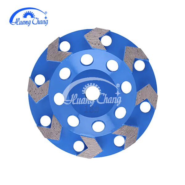 huangchang Wholesale Market Wholesale Concrete Grinding Tool Arrow Section Diamond Grinding Wheel Grinding Disc – Image 2