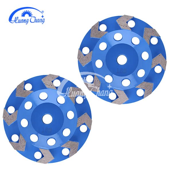 huangchang Wholesale Market Wholesale Concrete Grinding Tool Arrow Section Diamond Grinding Wheel Grinding Disc – Image 4