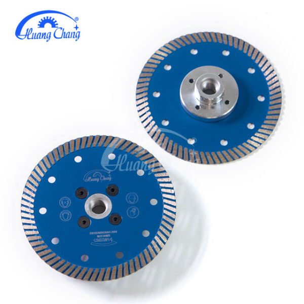 Disque de tronçonnage circulaire Turbo Triangle ondulé pour la pierre