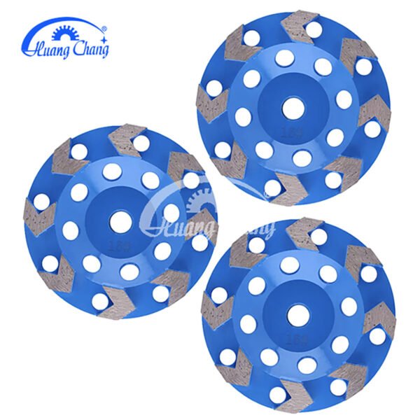 huangchang Wholesale Market Wholesale Concrete Grinding Tool Arrow Section Diamond Grinding Wheel Grinding Disc – Image 5