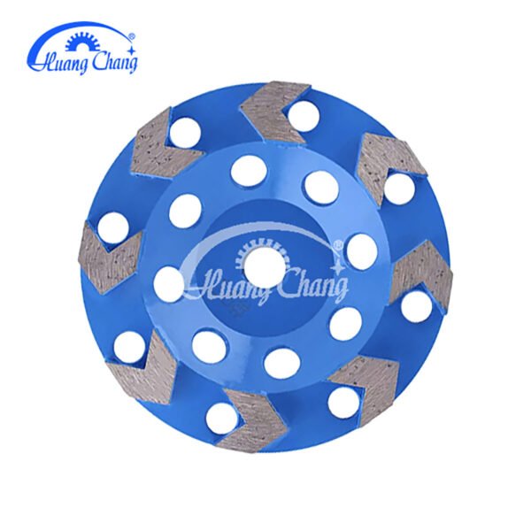 huangchang Wholesale Market Wholesale Concrete Grinding Tool Arrow Section Diamond Grinding Wheel Grinding Disc – Image 8
