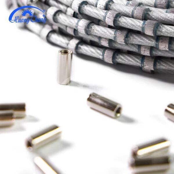 Huangchang D10.5mm Electroplated Spring And Rubber Diamond Saw Wire Saw For Reinforced Concrete – Image 4