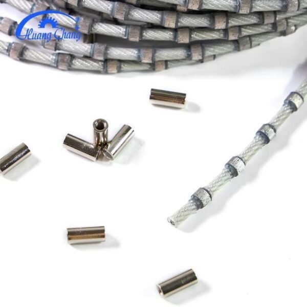 Huangchang D10.5mm Electroplated Spring And Rubber Diamond Saw Wire Saw For Reinforced Concrete – Image 5