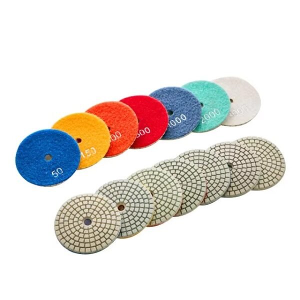 3-4 inch Wet Polishing Pad Dry diamond polishing pad Flexible grinding disc for granite, marble, floor polishing – Image 6