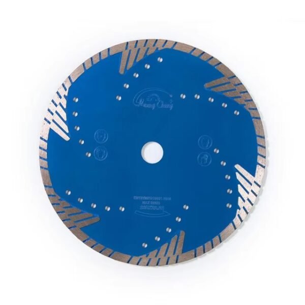 huangchang M14 circulaire Turbo Triangle Corrugation Diamond Saw Blade Cutting Disc for Granite