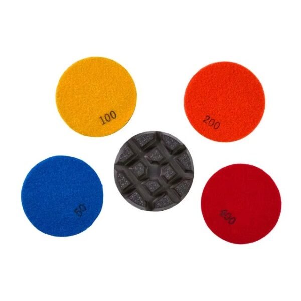 HUANGCHANG Pads de ponçage pour la rénovation des sols Pads de polissage à sec à base de diamants et de résine pour les sols en béton et en terrazzo – Image 5