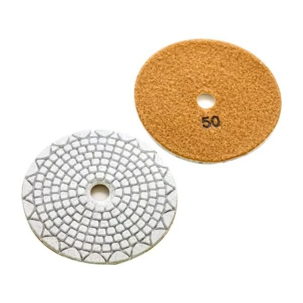 4IN -10cmMarbre, granit, quartz, pierre artificielle, fossiles Disques de polissage humide – Image 3
