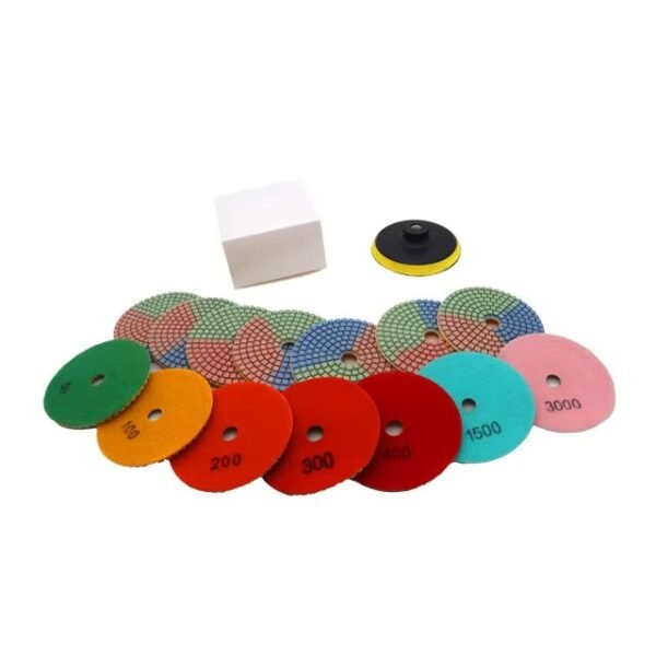 Vente rapide d'une machine à trois couleurs en résine pour granit, quartz, marbre et pierre à polir diamantée 3mm. – Image 2