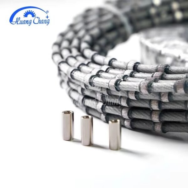 Huangchang D10.5mm Electroplated Spring And Rubber Diamond Saw Wire Saw For Reinforced Concrete – Image 2