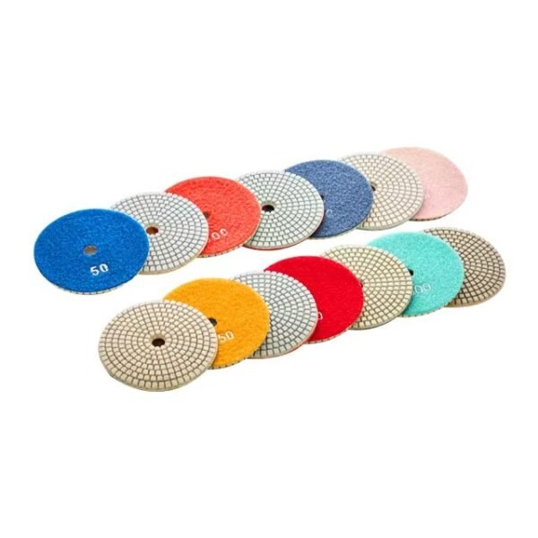100mm Diamond Floor Polishing Backing Pads Customizable OEM Grinding and Sanding Buff Grit 4 Inch Size – Image 6
