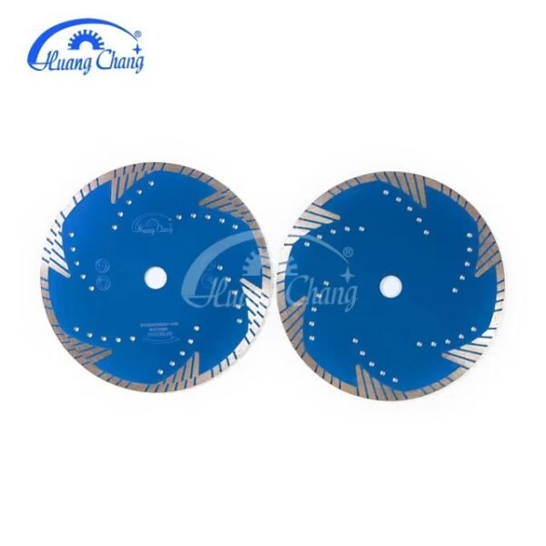 huangchang M14 circulaire Turbo Triangle Corrugation Diamond Saw Blade Cutting Disc for Granite – Image 3