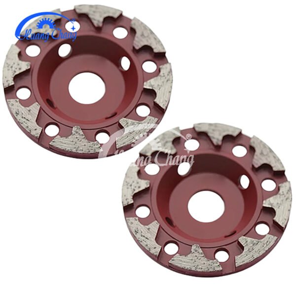 Disque de ponçage diamanté pour sol en béton 5 pouces 7 pouces T segment