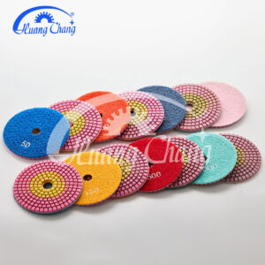 3inch two color wet stone diamond polishing pads for granite/marble hc spp 0002 3