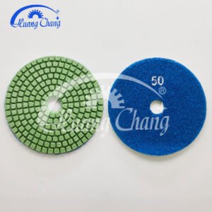 5-дюймовый зеленый Best Tools Wet Stone Diamond Polishing Pads For Granite/Marble HC-SPP-0006-5