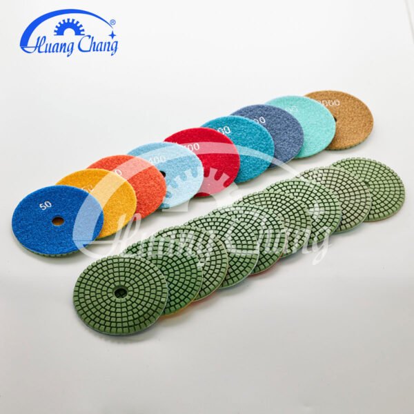 4inch green best tools wet stone diamond polishing pads for granite/marble hc spp 0006 4