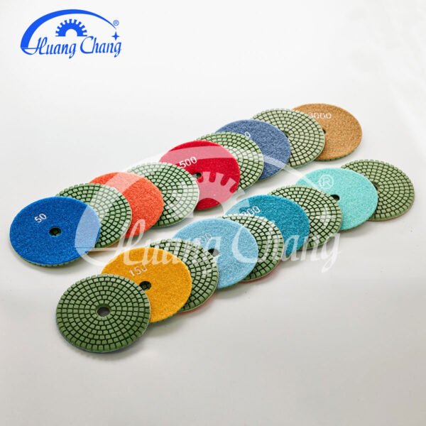 6inch Green Best Tools Wet Stone Diamond Polishing Pads For Granite/Marble HC-SPP-0006-6