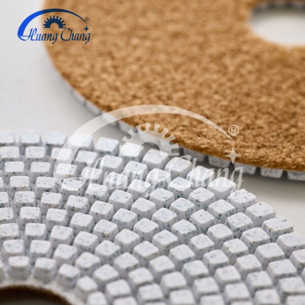 Tampons de polissage diamantés blancs humides pour marbre 100 mm (4 pouces) HC-SPP-0009 – Image 5