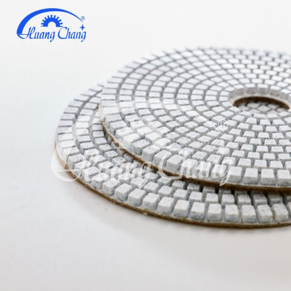 Tampons de polissage diamantés blancs humides pour marbre 100 mm (4 pouces) HC-SPP-0009 – Image 6