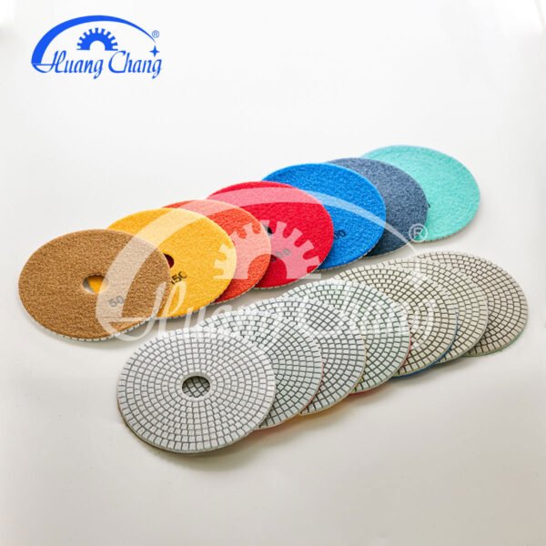 Tampons de polissage diamantés blancs humides pour marbre 100 mm (4 pouces) HC-SPP-0009 – Image 7