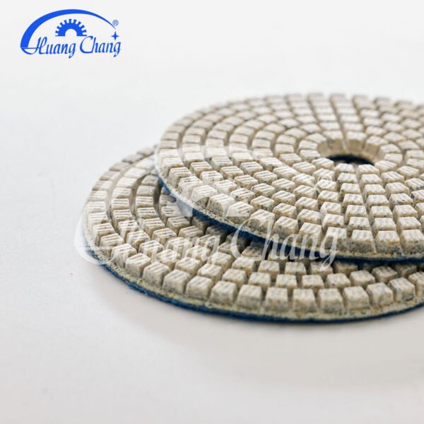 Tampons de polissage diamantés blancs 150 mm pour granit HC-SPP-0008-6 – Image 4