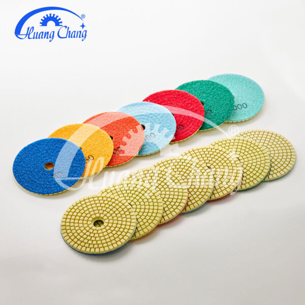 3inch yellow wet stone diamond polishing pads for granite/marble hc spp 0004 3