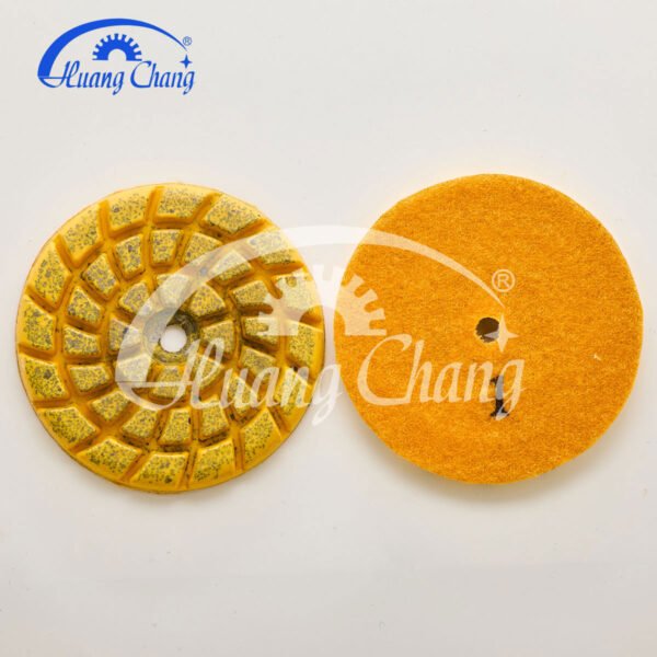 tampons de polissage diamant jaune marbre hc spp 0014