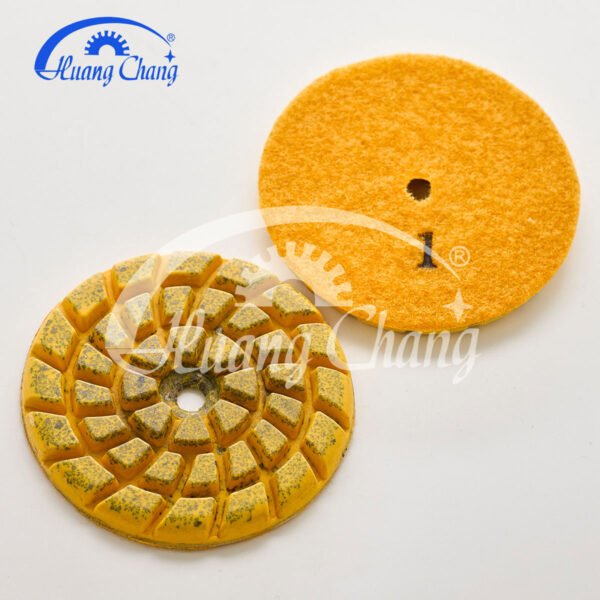 tampons de polissage diamant jaune marbre hc spp 0014