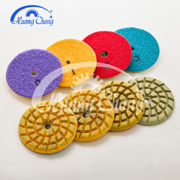 tampons de polissage diamant jaune marbre hc spp 0014