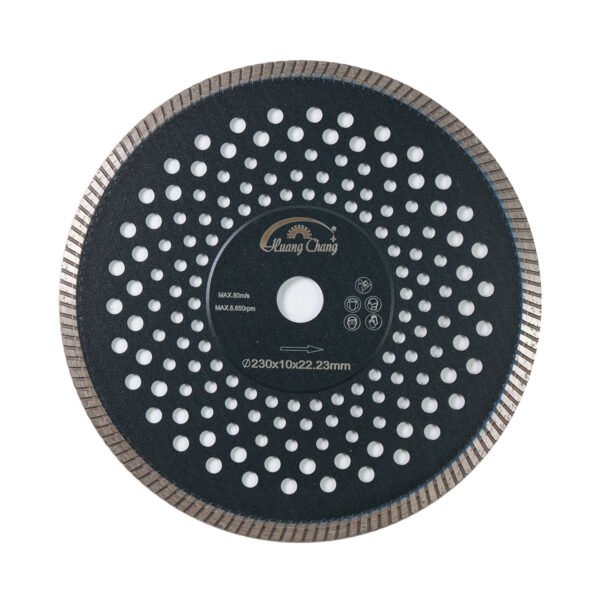 22.23mm turbo diamant silencieux lame de scie pour marbre granite pierre carrelage
