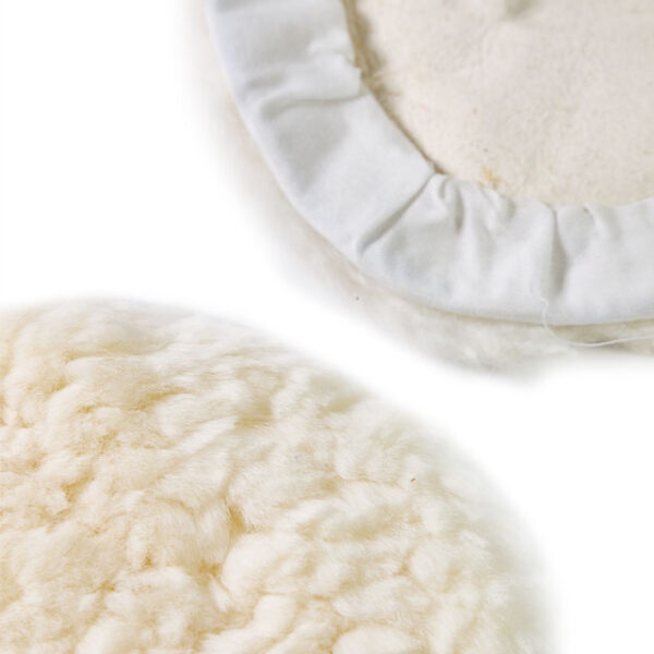 7 inch wool buffing pads drawstring design lambs wool padding bonnet buffing polishing pads kit