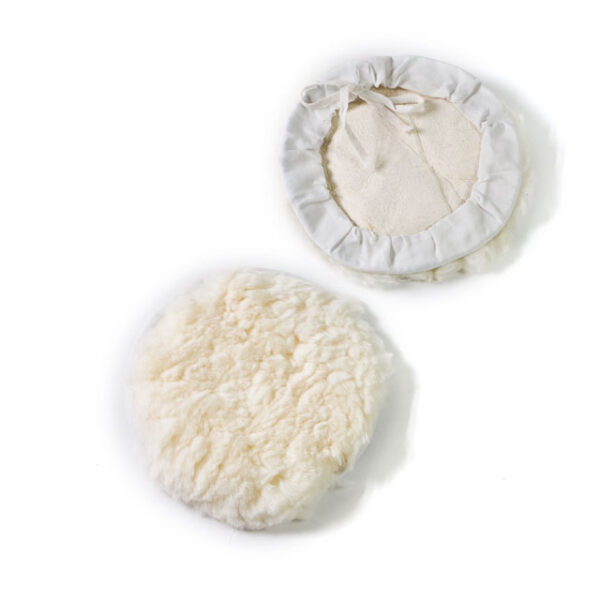 7 inch wool buffing pads drawstring design lambs wool padding bonnet buffing polishing pads kit