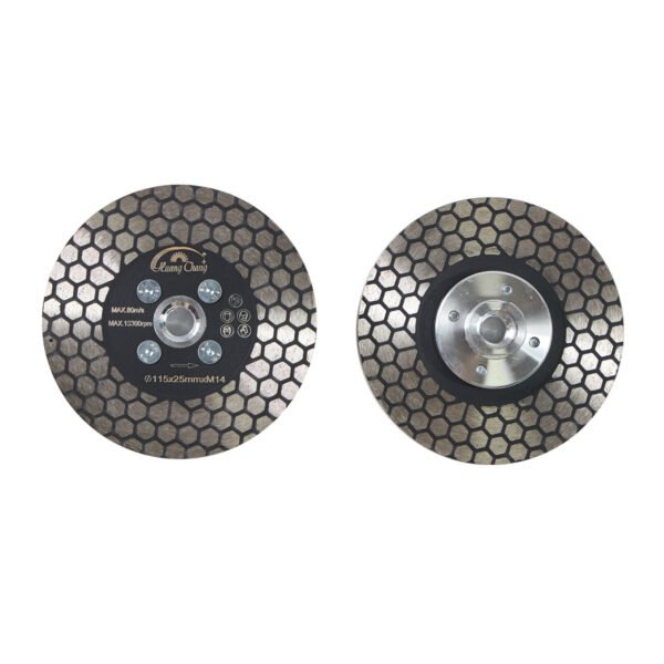 disque de scie hexagonal double face en céramique pour la coupe du marbre avec bride